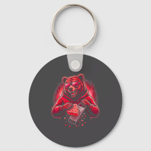 Chaveiro Urso Engraçado Com Chapéu Ralador De Queijo Dia Do