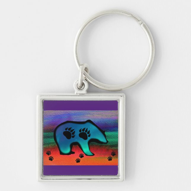 Chaveiro Urso-Espírito das Luzes do Norte do Urso (Frente)