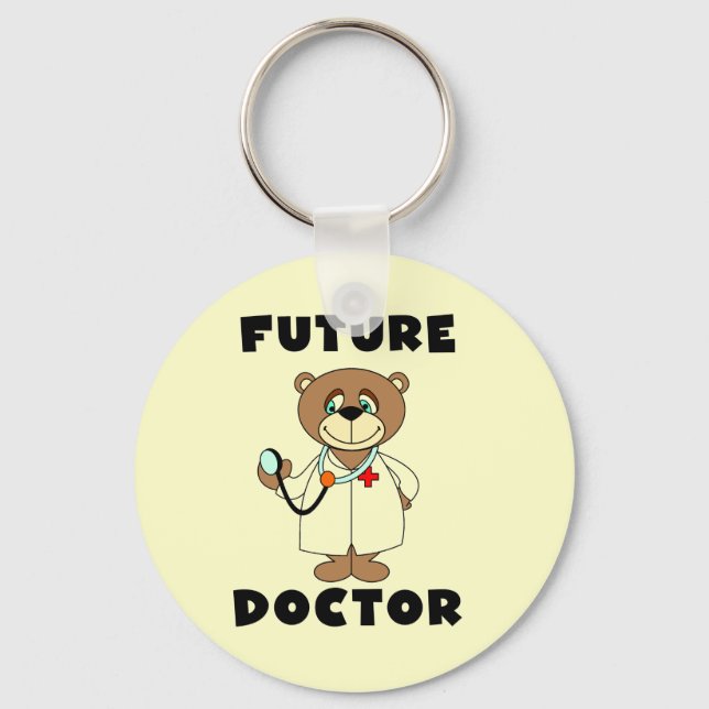 Chaveiro Urso Futuro Camisetas e presentes médicos (Frente)