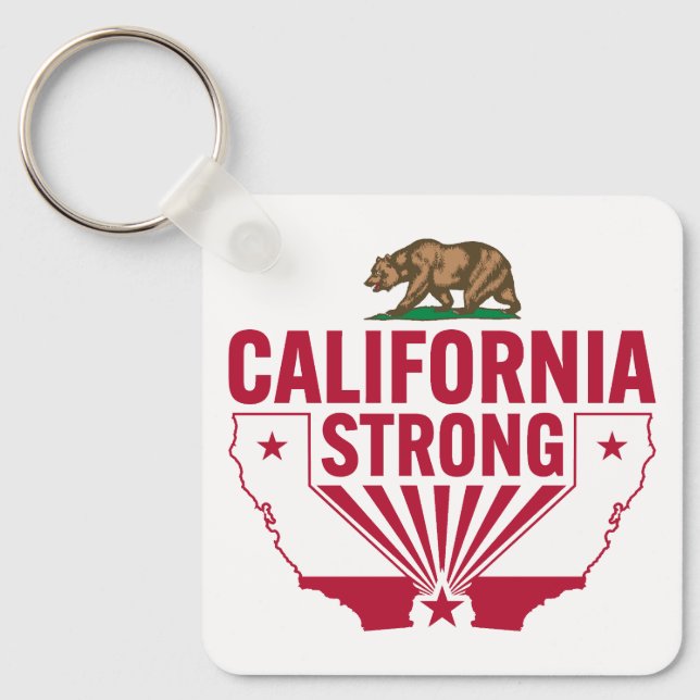 Chaveiro Urso Grizzly Forte da Califórnia (Frente)
