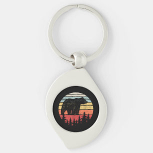 Chaveiro Urso Grizzly Retro da Vintage