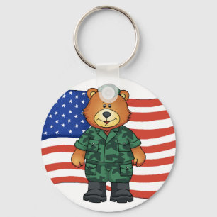 Chaveiro Urso Militar - SRF
