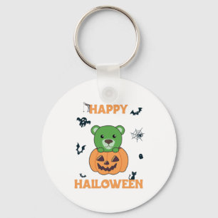Chaveiro Urso Na Pumpkin Doces Ursos Feliz Dia das Bruxas