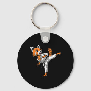 Chaveiro Urso Panda Vermelho Karatê Artes Marciais Kickboxi