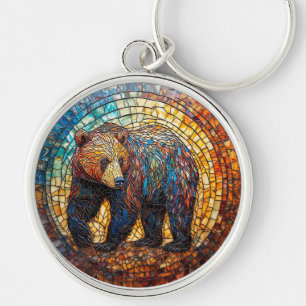 Chaveiro Urso Pardo em Design Artístico