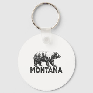 Chaveiro Urso Pardo Retro Montana Natureza Caminhada Acampa