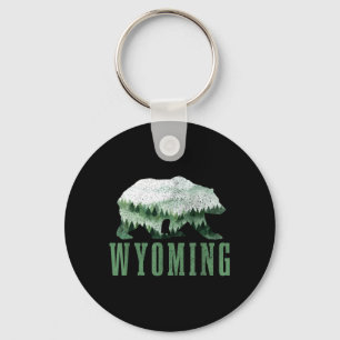 Chaveiro Urso Pardo Wyoming Nature Caminhada Acampamento Mo