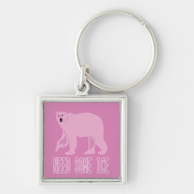 Chaveiro Urso polar (Frente)
