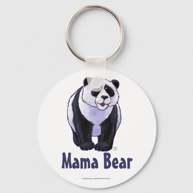 Chaveiro Urso Polar Bonito para a Mãe (Frente)
