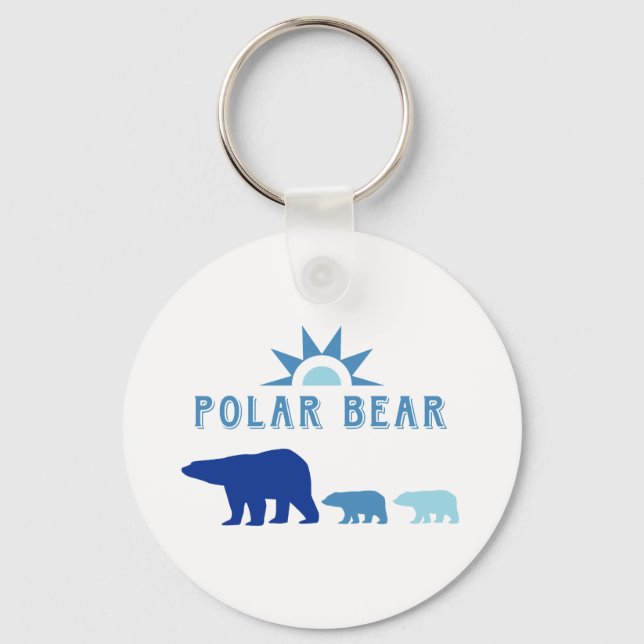 Chaveiro Urso Polar com Sol (Frente)