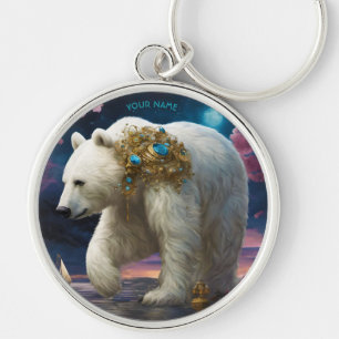 Chaveiro Urso Polar de Excelente Fantasy Vivid
