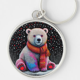 Chaveiro Urso polar fofo