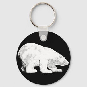 Chaveiro Urso polar, fundo preto (6)