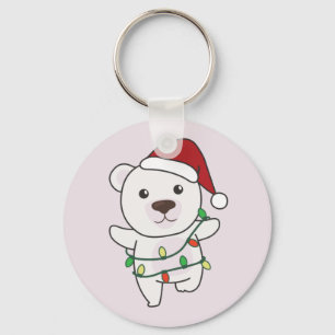 Chaveiro Urso Polar Natal Animais de Inverno Ursos Polares 