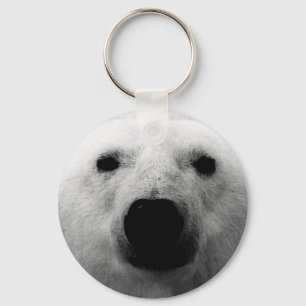 Chaveiro Urso Polar Preto e Branco