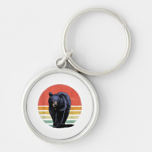Chaveiro Urso Preto da Imagem Retroativa (Frente)