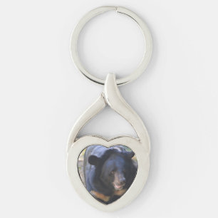 Chaveiro Urso Spectacled preto