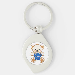 Chaveiro Urso Teddy Fofo Me Abraça Estilo de Bordado Urso F