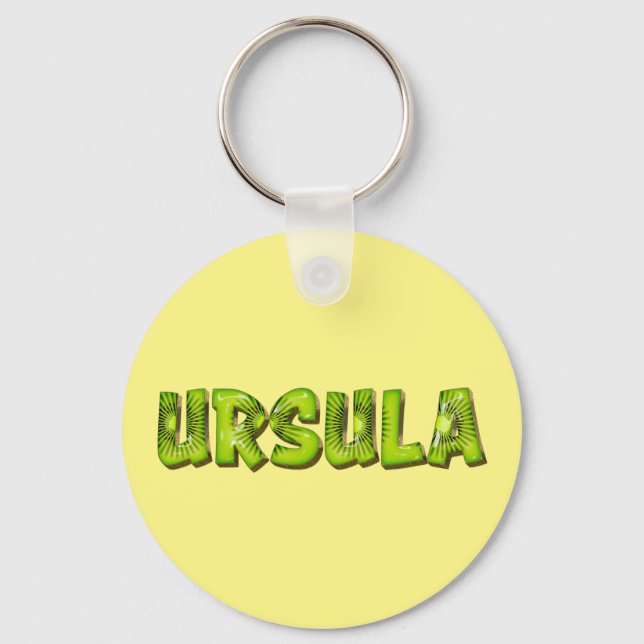 Chaveiro Ursula Name Kiwi Design Schlüsselanhänger (Frente)