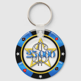 Chaveiro US$ 25.000,00 Poker Casino Gambling Chip