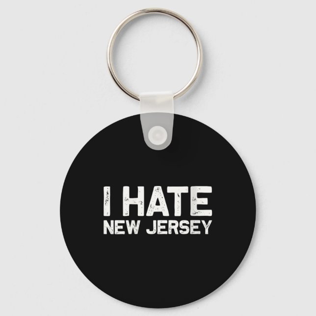 Chaveiro Us State Souvenir I Hate New Jersey V-neck  (Frente)