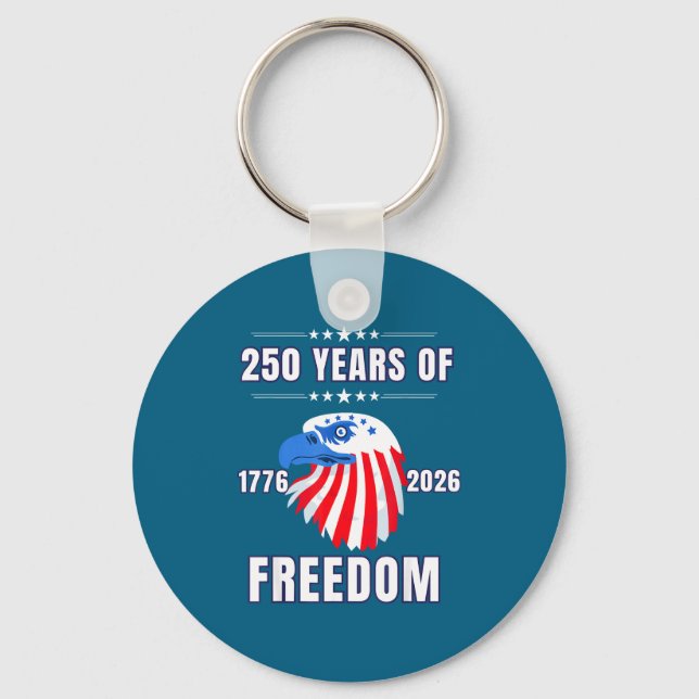 Chaveiro Usa 250 Anniversary Eagle 1776 To 2026 Patriotic A (Frente)