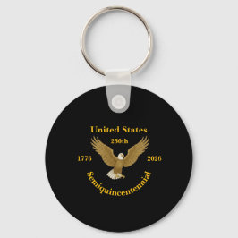 Chaveiro USA 250 Semiquincentennial Plastic Keychain