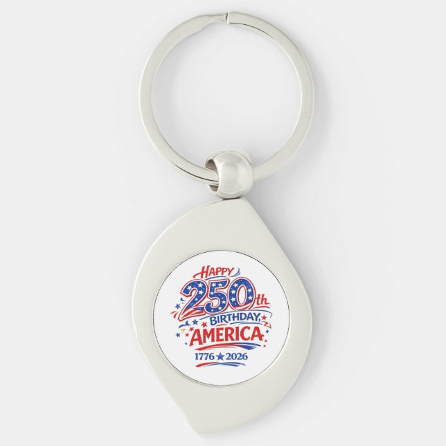 Chaveiro USA America 250th Anniversary Patriotic (Frente)