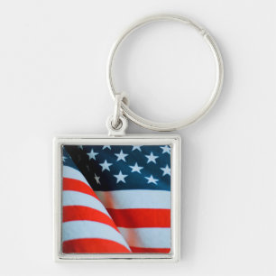 Chaveiro USA American Flag Red White e Blue