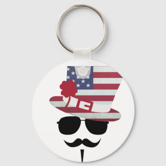 Chaveiro USA Fan with Mustache