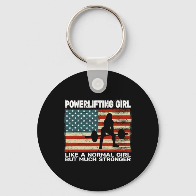 Chaveiro Usa Gym Powerlifter Powerinclusive Para (Frente)