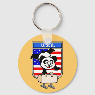 Chaveiro USA Pommel Horse Panda