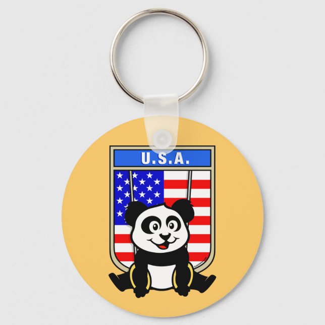 Chaveiro USA Rings Panda (Frente)