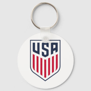 Chaveiro Usa Soccer Frontck Crest White Usmnt Licenciado Of