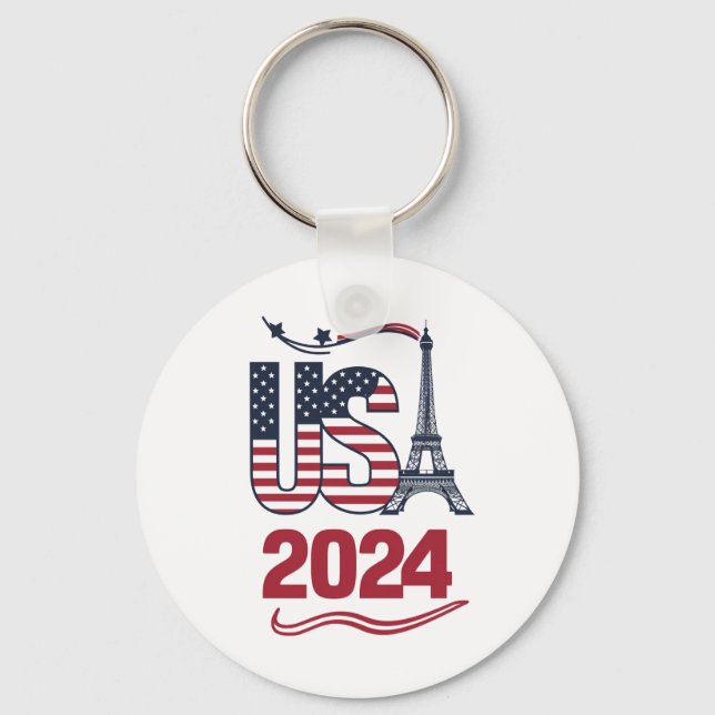 Chaveiro USA Team American Flag Sport EUA 2024 (Frente)