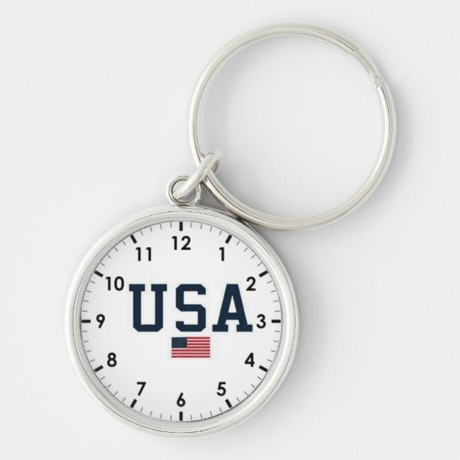 Chaveiro USA varsity letters American Flag Gym Sports  (Frente)