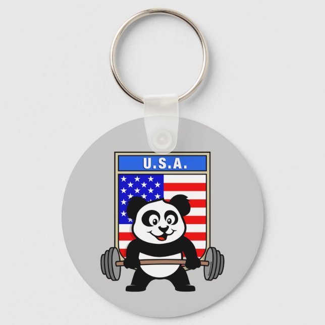 Chaveiro USA Weighting Panda (Frente)