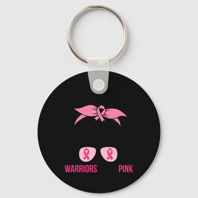 Chaveiro Use Laço Desarrumado Rosa Mãe Conscientização Cânc (Frente)