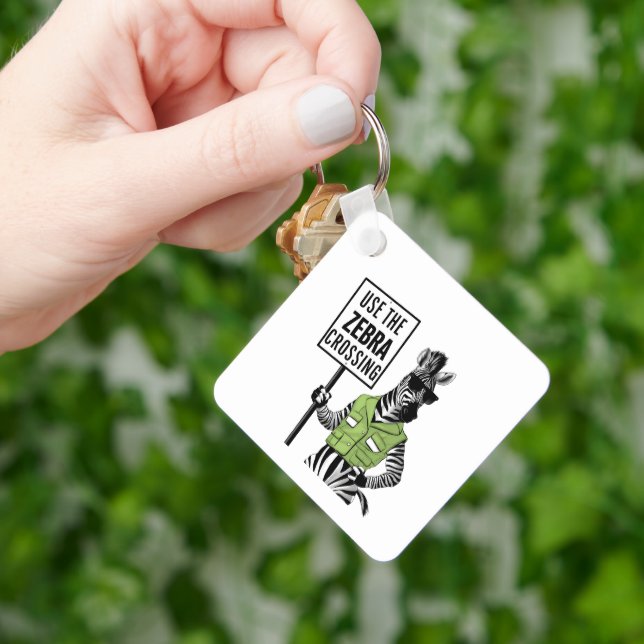 Chaveiro Use O Cruzamento De Zebra (Mão)