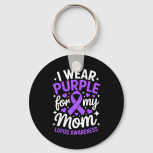Chaveiro Use roxo pela consciência do lúpus da mãe mês sle
