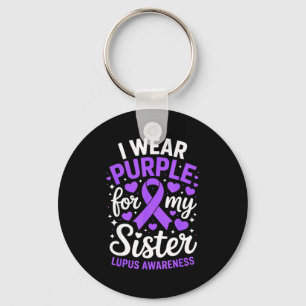 Chaveiro Use roxo pelo mês de conscientização da lúpus sist