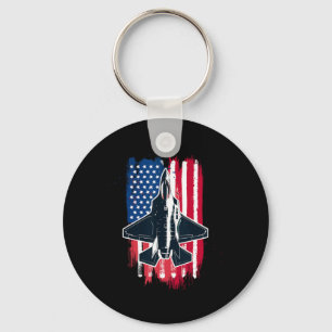 Chaveiro USS Fighter Jet F-35 4 De Julho Homens Mulheres Cr