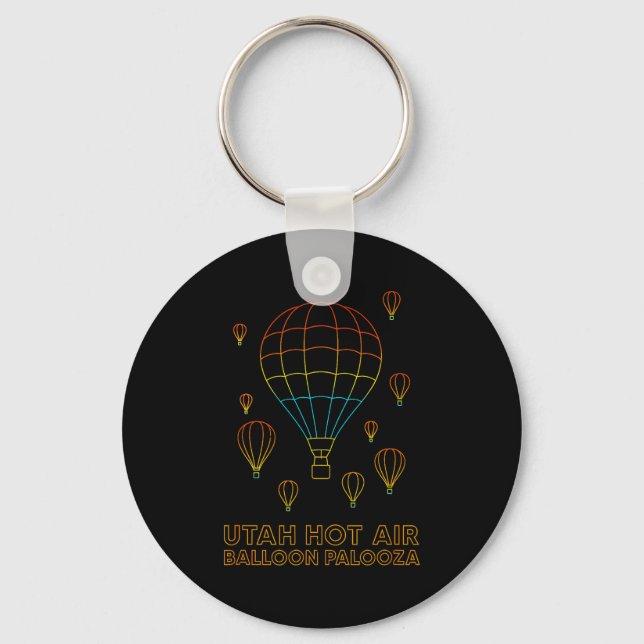 Chaveiro Utah Hot Air Balloon Palooza Apparel  (Frente)