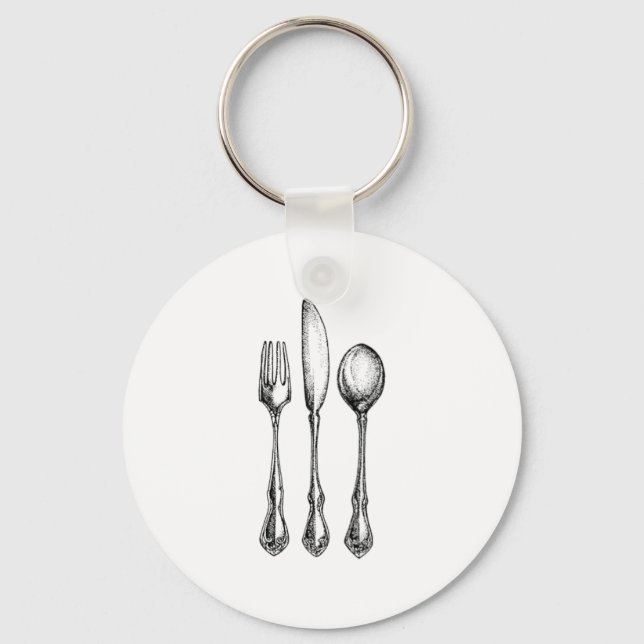CHAVEIRO UTENSILS.. KNIFE, FORK, SPOON (Frente)