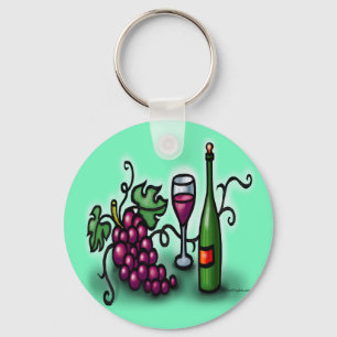 Chaveiro Uvas em Vinho