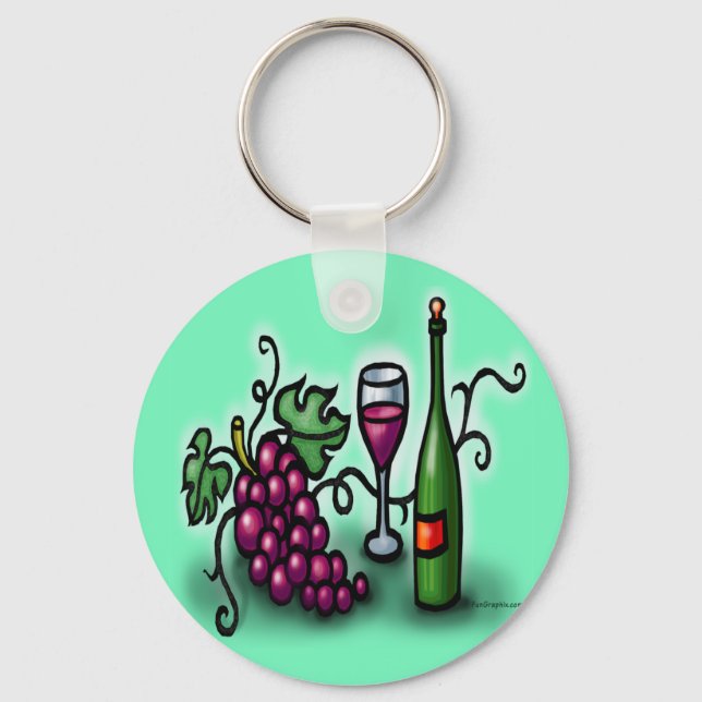 Chaveiro Uvas em Vinho (Frente)