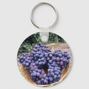 Chaveiro Uvas roxas reais