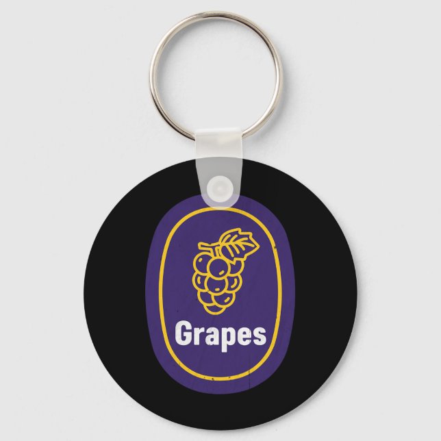 Chaveiro Uvas Vedantes, Crianças, Fruta de Uvas (Frente)