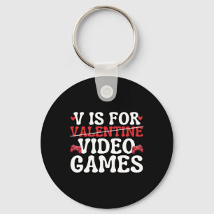 Chaveiro V é Para Video Games Piada Anti Dia Dos Namorados 