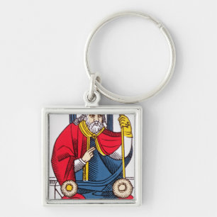 Chaveiro V o papa, cartão de Tarot